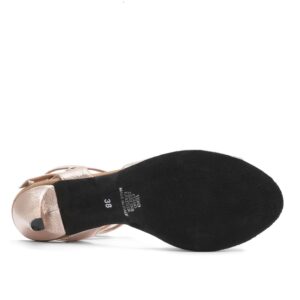 Rumpf dansesko modell 9272, rosa metallic