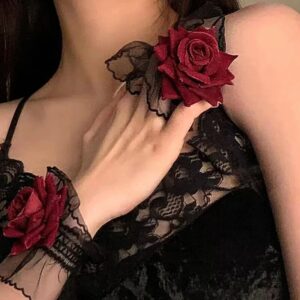 iDance håndleddsstrømpe med blomster Modell IDH1