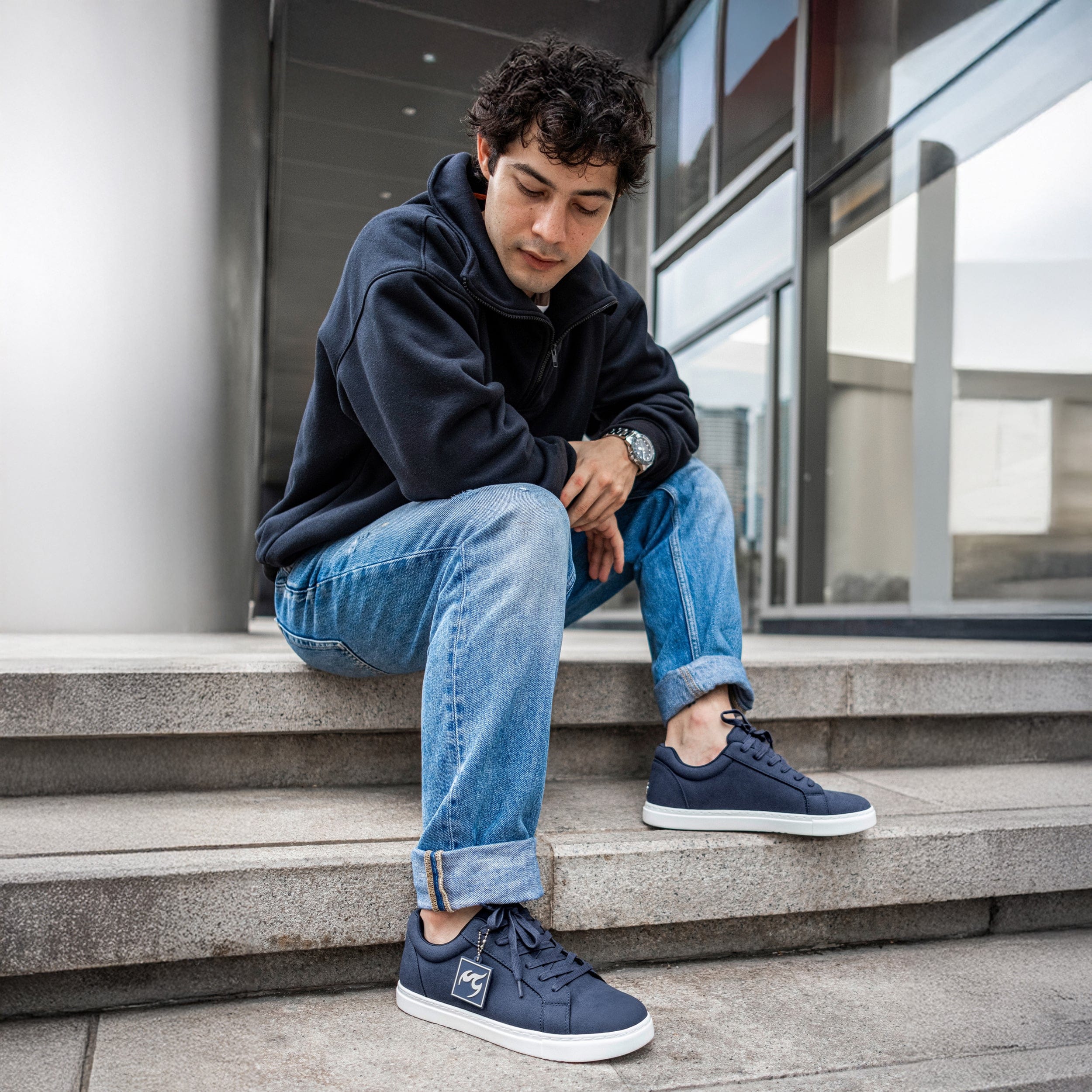 Fuego dansesko modell Low-Top Navy Blue