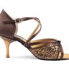 PortDance dansesko modell PD801 - Brown Satin